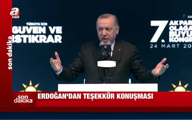 Başkan Erdoğan’ın kongrede okuduğu dua...