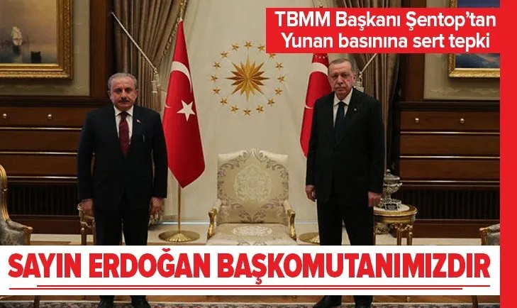 TBMM Başkanı Şentop'tan Başkan Erdoğan'a destek