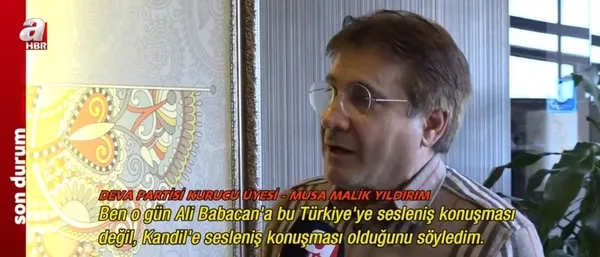 DEVA Partisi’nden ihraç edilen Musa Malik Yıldırım’dan Ali Babacan’a: HDP’nin eş genel başkanı gibi!
