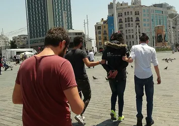 Şüpheli turist Taksim'de tutuklandı