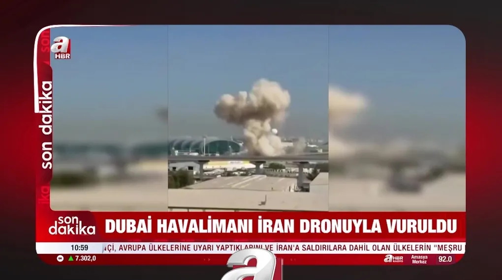 İRAN DUBAİ HAVALİMANINI VURDU