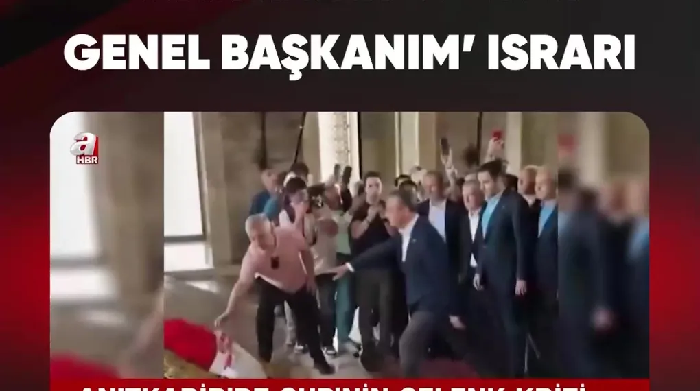🔴 ANITKABİR’DE ‘BEN GENEL BAŞKANIM’ ISRARI