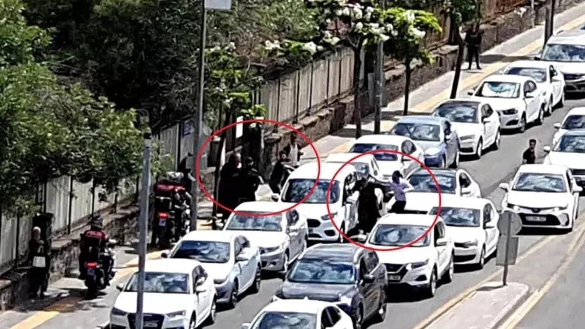 Diyarbakır'da adliye önünde kavga kamerada