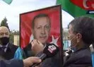 Azerbaycanda Başkan Erdoğana sevgi seli
