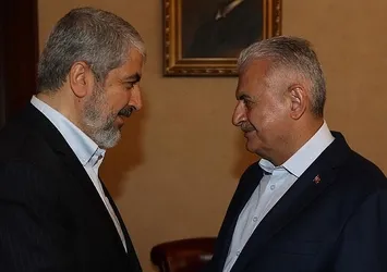 Başbakan Binali Yıldırım, Halid Meşal ile görüştü
