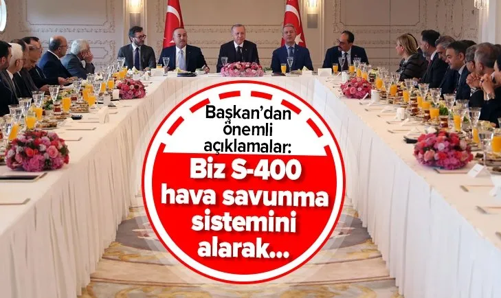 BaÅkan ErdoÄan'dan S-400 mesajÄ±
