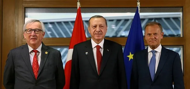Erdoğan, Donald Tusk, Jean-Claude Juncker ve Tajani görüştü