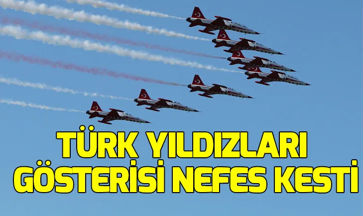 Rizede Türk Yıldızları gösterisi nefes kesti