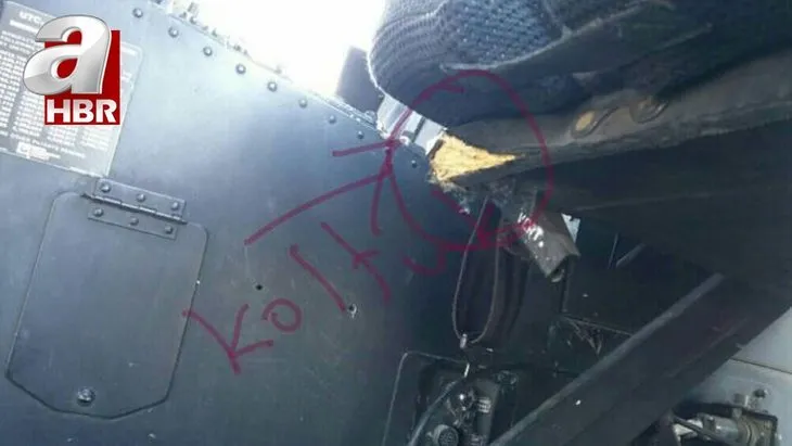 Terörist ateşine maruz kalan Skorsky helikopterden özel görüntüler