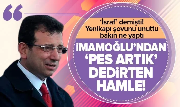 Yenikapı'da şov yapan CHP'li Ekrem İmamoğlu'ndan yeni araç alımı