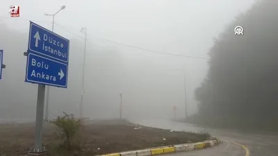 Sis ve sağanak ulaşımı etkiledi