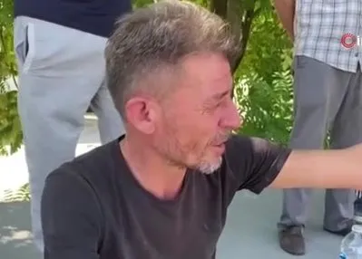Takla atan araçtan yara almadan kurtuldu
