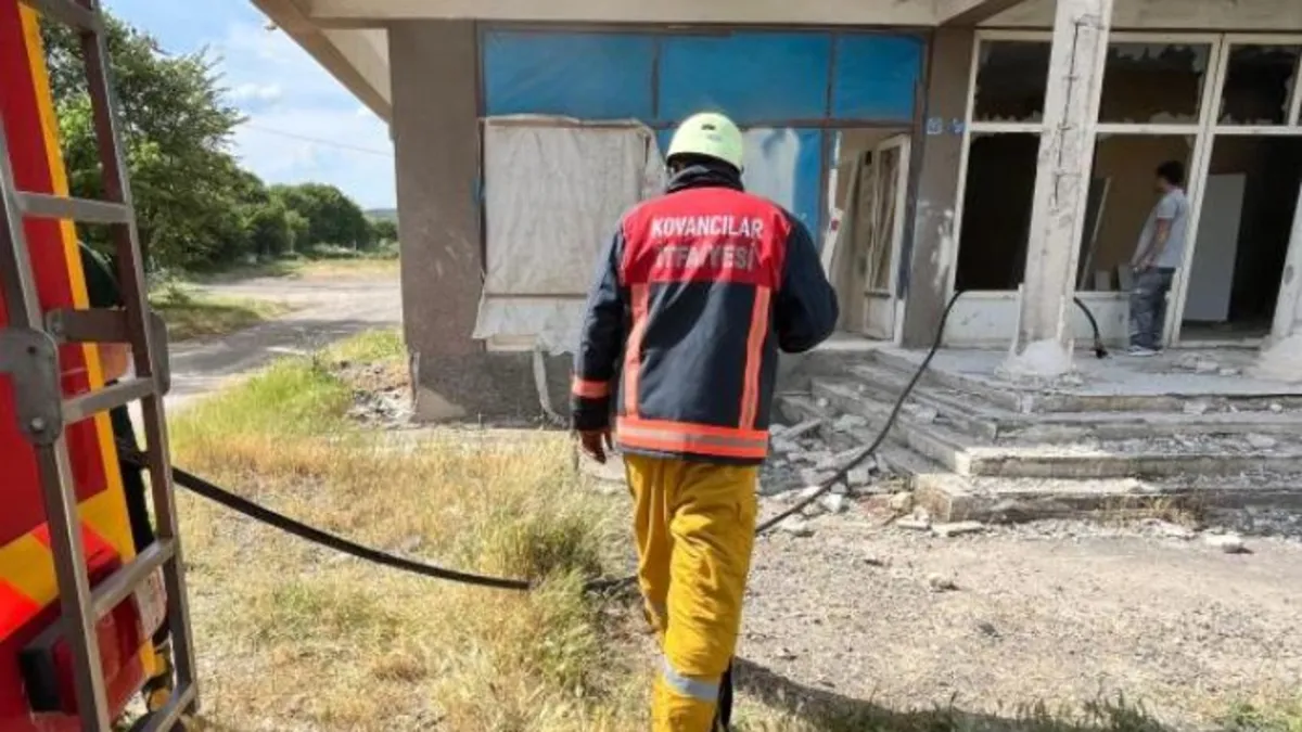 Elazığ’da korkutan yangın