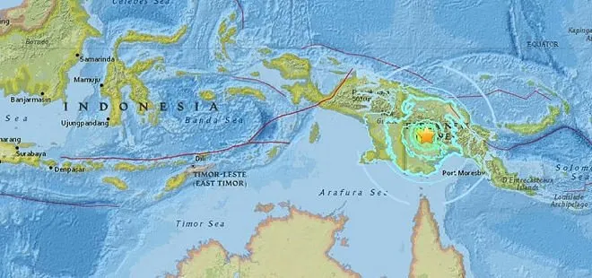 Papua Yeni Gine’de deprem: 55 can aldı!
