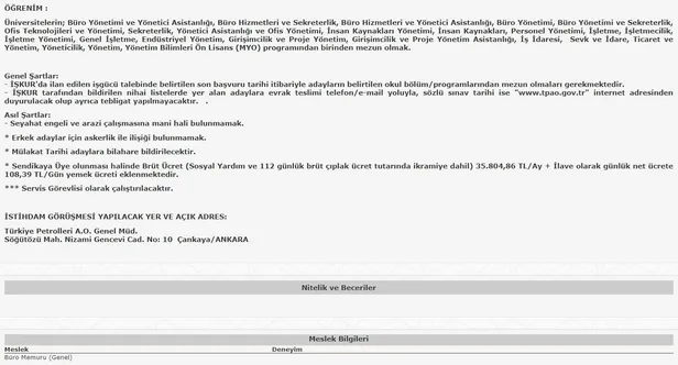 34 ila 37 bin TL arasında maaş veriyor! 12 Farklı kadro için başvuruları İŞKUR üzerinden toplamaya başladı! İşte kadrolar… - 12