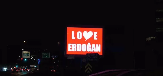 ABD’de FETÖ’cülerin Stop Erdoğan skandalına Türkiye’de Love Erdoğan yanıtı