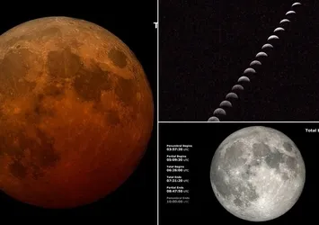 NASA 2025’in ilk 'kanlı ay tutulması' görüntülerini paylaştı!