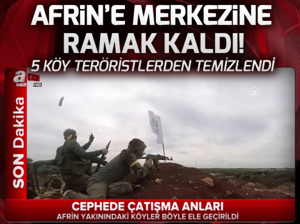 TSK ve ÖSO Afrin'e ilerliyor! Bocite Dağı teröristlerden temizlendi - 1