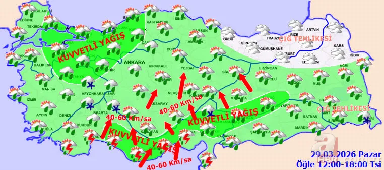 Kış geri dönüyor: Doğu Anadolu’da kar, batıda fırtına! 8 il için sarı kod 13