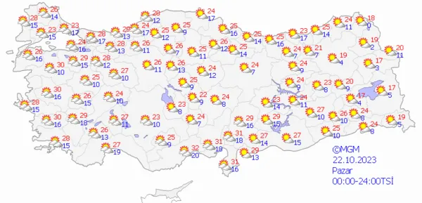 1697790488909.png Sıcaklıklar 30 dereceyi görecek! Hafta boyu etkili olacak! İstanbul Ankara İzmir hava durumu... - 6