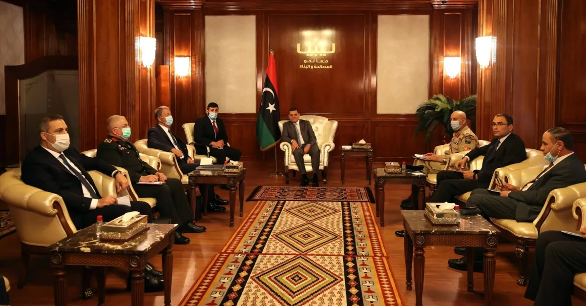 Milli Savunma Bakanı Hulusi Akar Libya Başbakanı Dibeybe ile görüştü