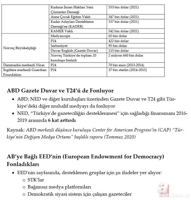 ABD'den Türkiye'deki tetikçi medyaya binlerce dolar aktı! Ruşen Çakır ve Hasan Cemal’i fonlanmaya devam ediyor! İşte Türkiye'de fonlanan kuruluşlar 8