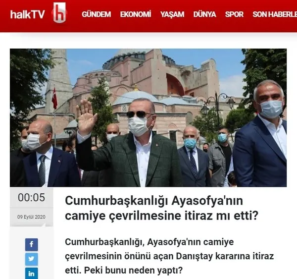 Ayasofya kararına temyiz iddiası yalan çıktı