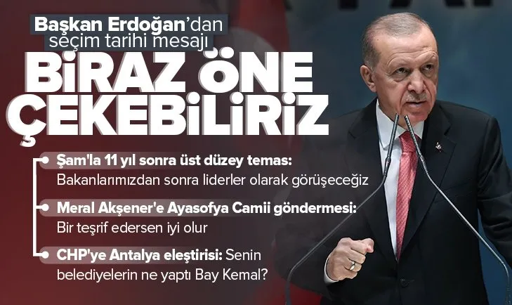 Başkan Erdoğan’dan seçim tarihi açıklaması