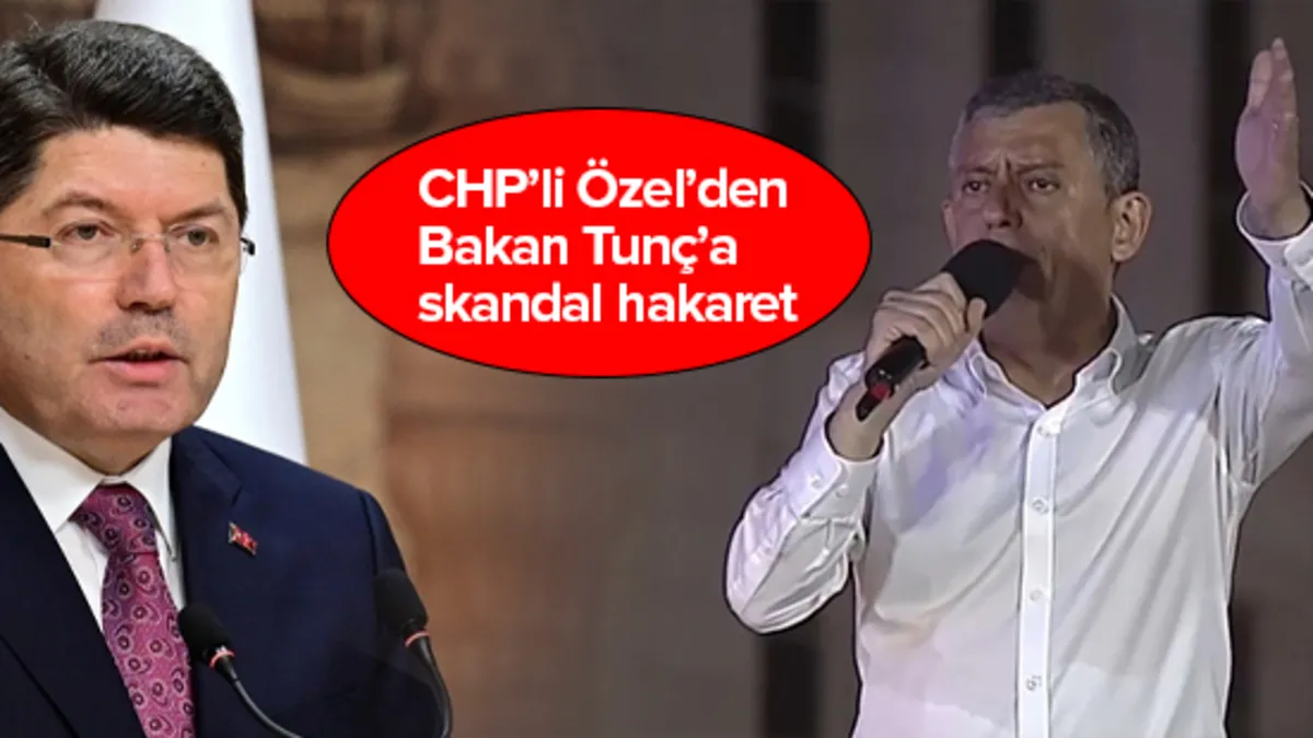 Skandallar zincirine bir yenisi daha! Özel'den Bakan Tunç'a skandal hakaret!