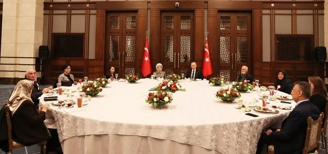 Başkan Erdoğan şehit yakınlarıyla iftar yaptı