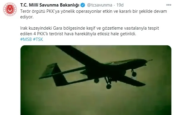 Son dakika | TSK’dan PKK’ya Gara’da şok harekat! MSB: 4 PKK’lı öldürüldü