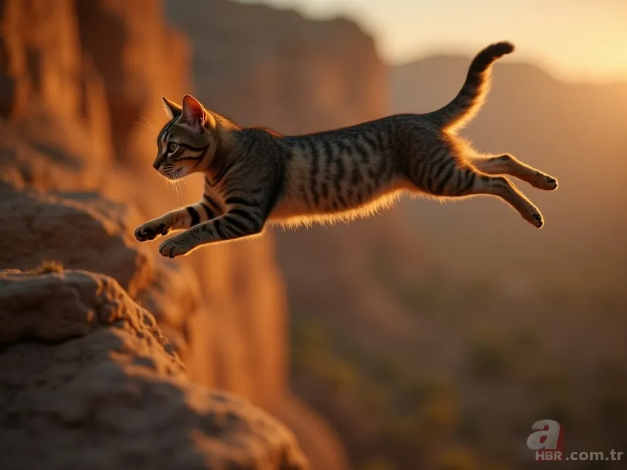 Bilim bile şaşkın! Kediler neden hep dört ayak üzerine düşüyor? 3