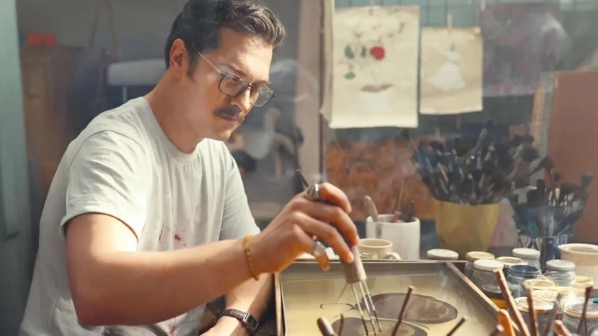 Çağatay Ulusoy rolü için ebru dersi aldı