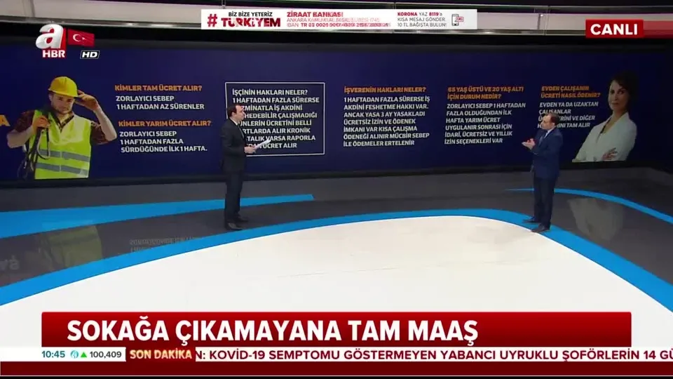 Sokağa çıkamayana tam maaş |Video