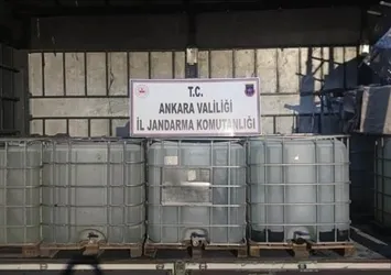 Ankara'da operasyon! 10 bin litre etil alkol ele geçirildi