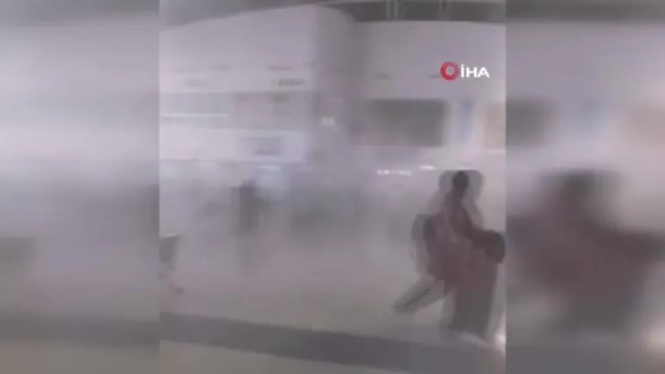 Van Havalimanı’nda yangın paniği!