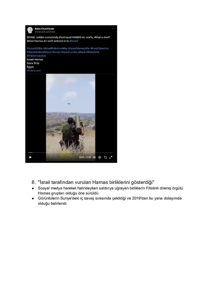 İsrail-Filistin savaşıyla ilgili yalanlar gerçekler | Dikkat! Hızlı bir şekilde yayılıyor