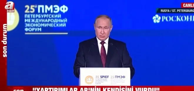 Son dakika: Rusya Devlet Başkanı Putin’den yaptırımlara tepki