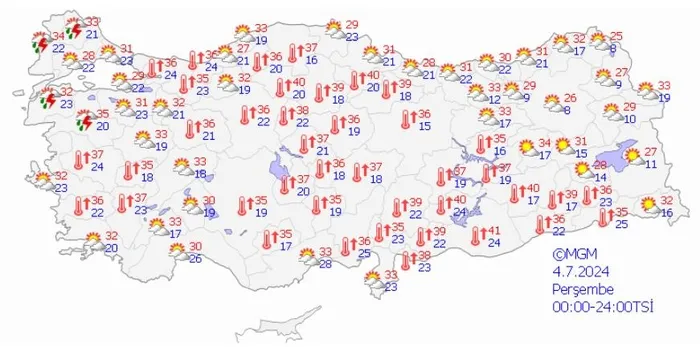 Meteorolojiden gün gün yeni tahmin! İstanbul'a kuvvetli yağış geliyor... | 1-5 Temmuz 2024 hava durumu - 14