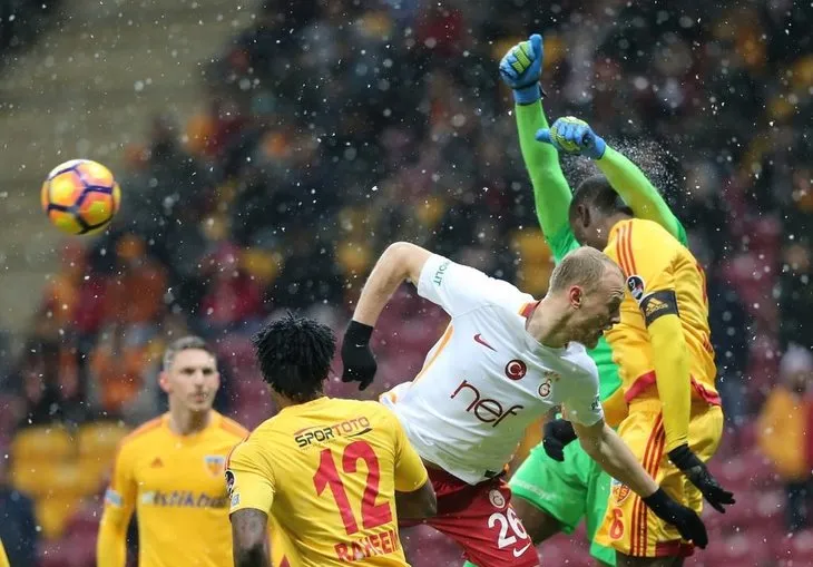 Galatasaray - Kayserispor maçından kareler