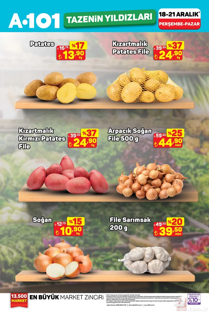 20-26 Aralık Haftanın Yıldızları A101 aktüel katalog: Taze gıda ve kasap ürünlerinde indirim! 10