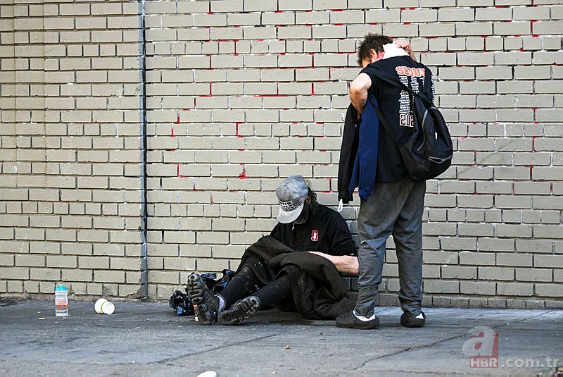 ABD'de korkutan manzara! Sokaklar evsizlerle doldu taştı 4