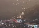 Başlarına dron yağdı!