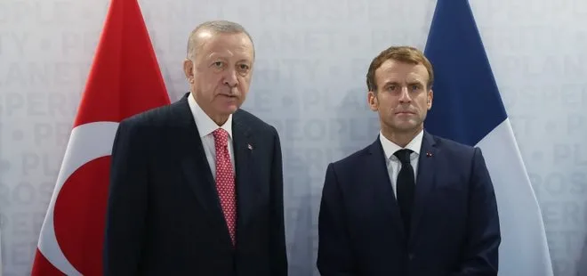 Son dakika: Başkan Erdoğan, Fransa Cumhurbaşkanı Macron ile görüştü