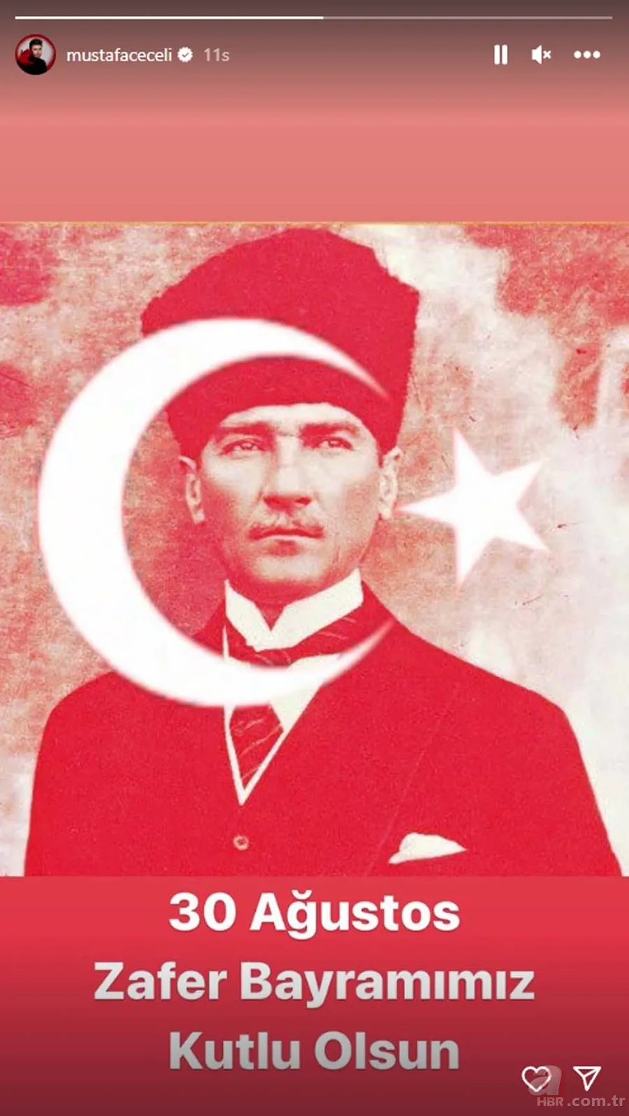 Sanat dünyasının 30 Ağustos Zafer Bayramı coşkusu! Paylaşımlar peş peşe geldi! “Hep var olsun Türkiye’m” 15