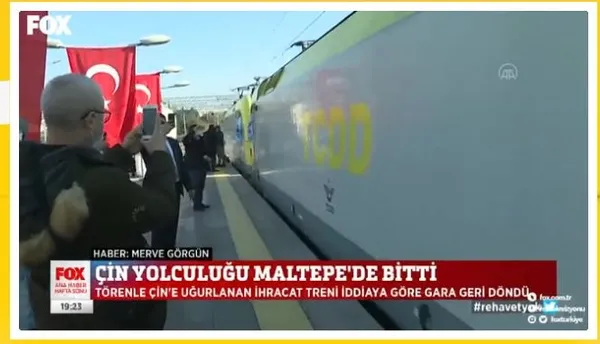 FOX TV’nin; Türkiye’den Çin’e giden ilk ihracat trenine yönelik haberinin yalan olduğu ortaya çıktı