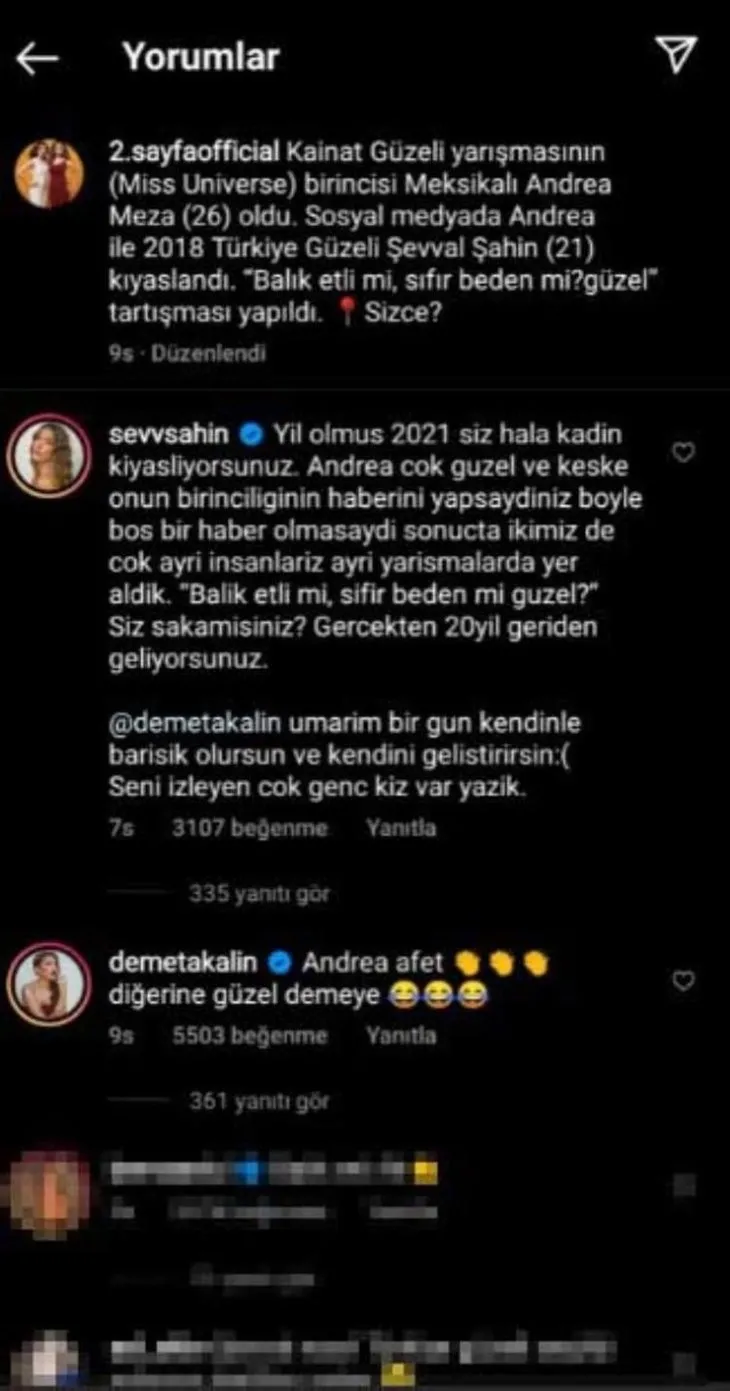 Şevval Şahin’den Demet Akalın’a olay sözler! ’Yıl olmuş 2021...’