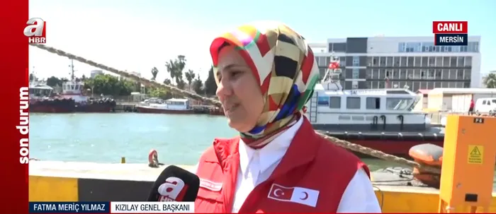 Türkiye'den Gazze'ye yeni yardım sevkiyatı! Yardımlar içeriye girebiliyor mu? Kızılay Genel Başkanı Fatma Meriç Yılmaz A Haber'de anlattı - 5