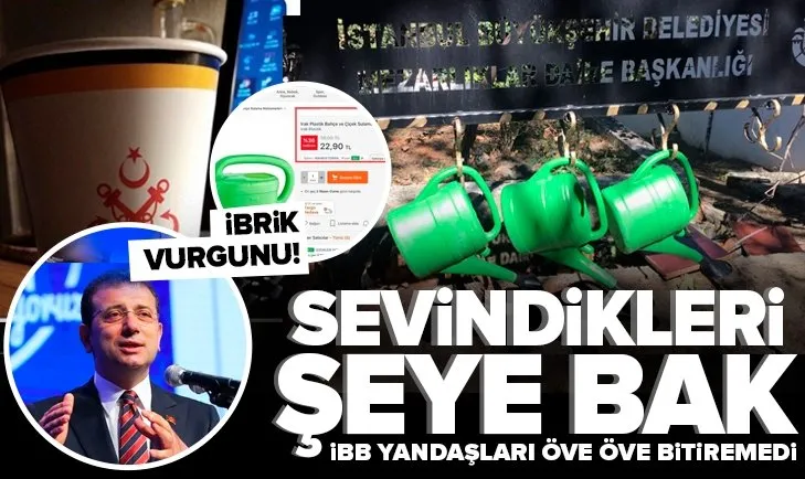 CHP’li İBB ibrik ihalesinde 3 kat fazla para ödedi! Yandaşları öve öve bitiremedi