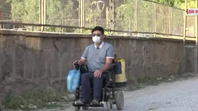 Engelli gencin hayvan sevgisi